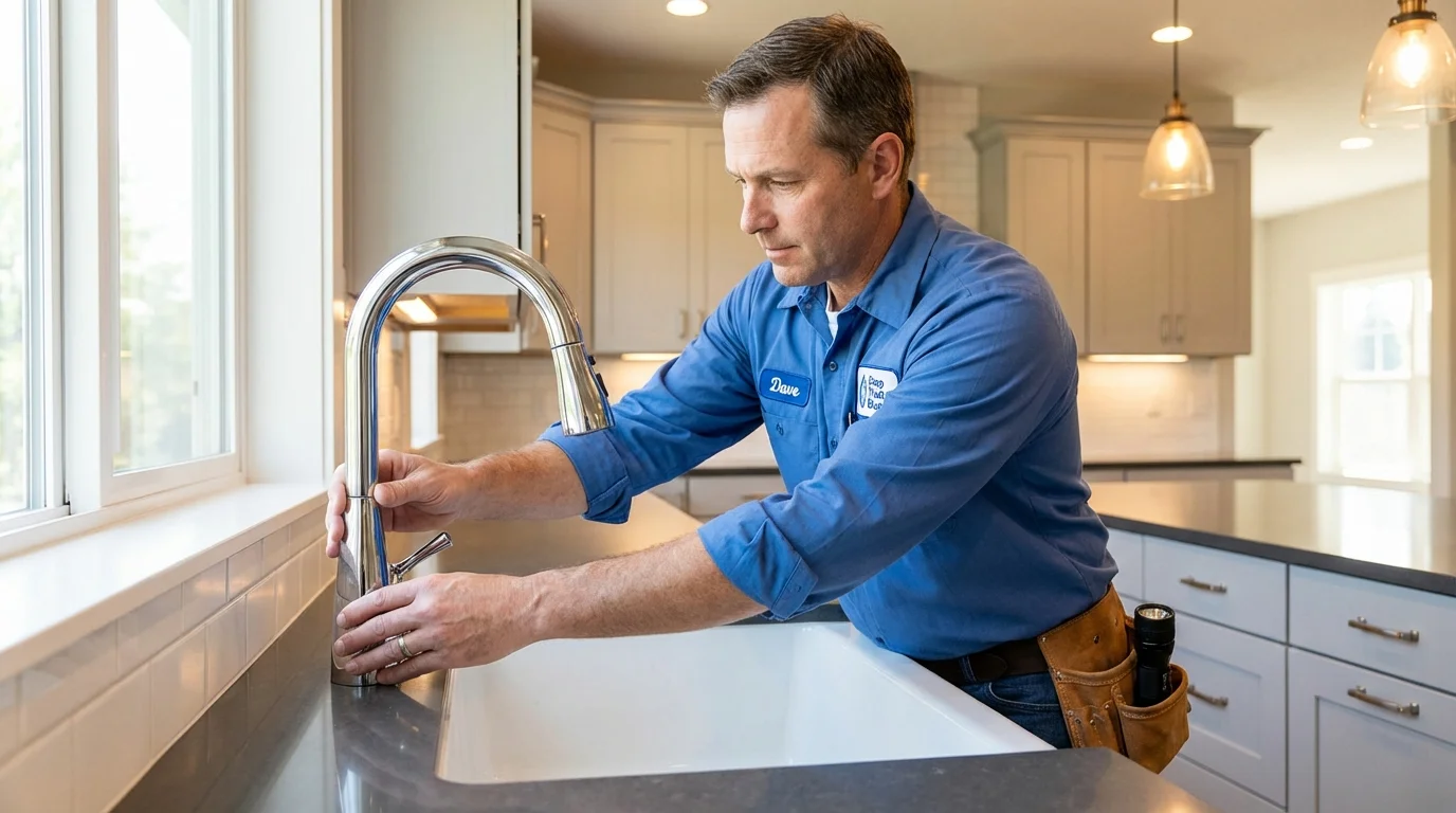 Kitchen faucet installation by Johns Plumbing LLC in Juneau